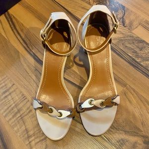 Coach HEEL SNDL CLL Leather sz 7